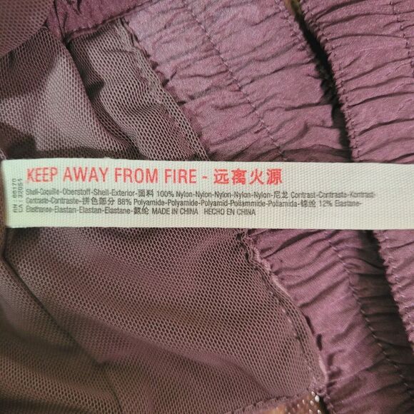 Free People Movement Sports Bra Purple S Eyelet Drawstring Nylon Elastic - Picture 9 of 11